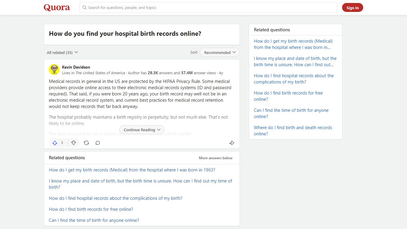 How to find your hospital birth records online - Quora